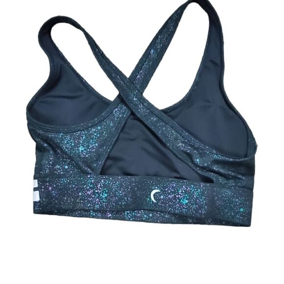 Zyia Black, Purple & Green Space Dye Sports Bra - Picture 3 of 3